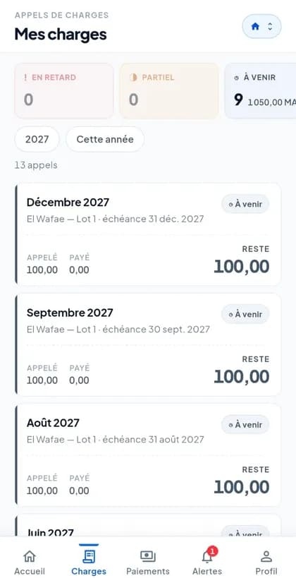 Mes charges